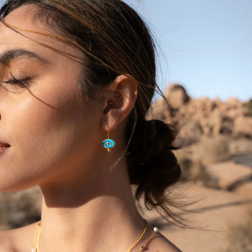 Alara evil eye earrings