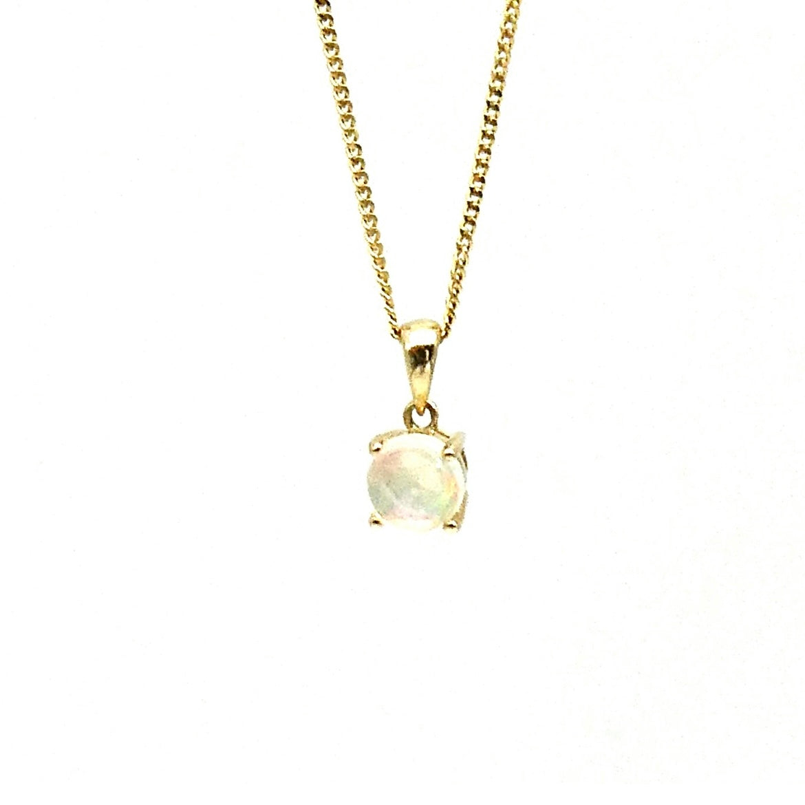 A 9kt gold Opal Pendant, Birthstone for October