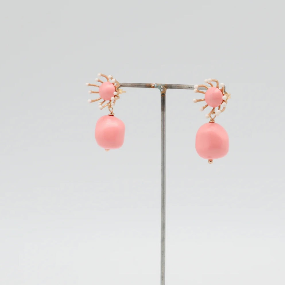 Ambra Earrings Coral