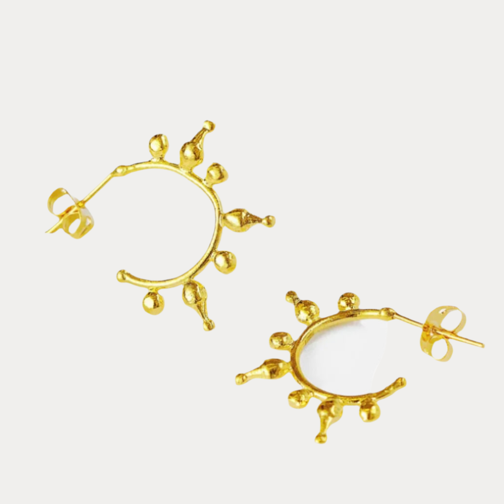 Jale gold hoop earrings