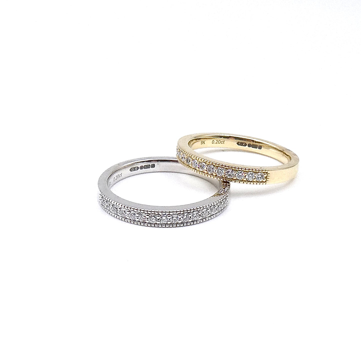 Eternity ring, 9kt white gold with .20ct Lab Diamonds.