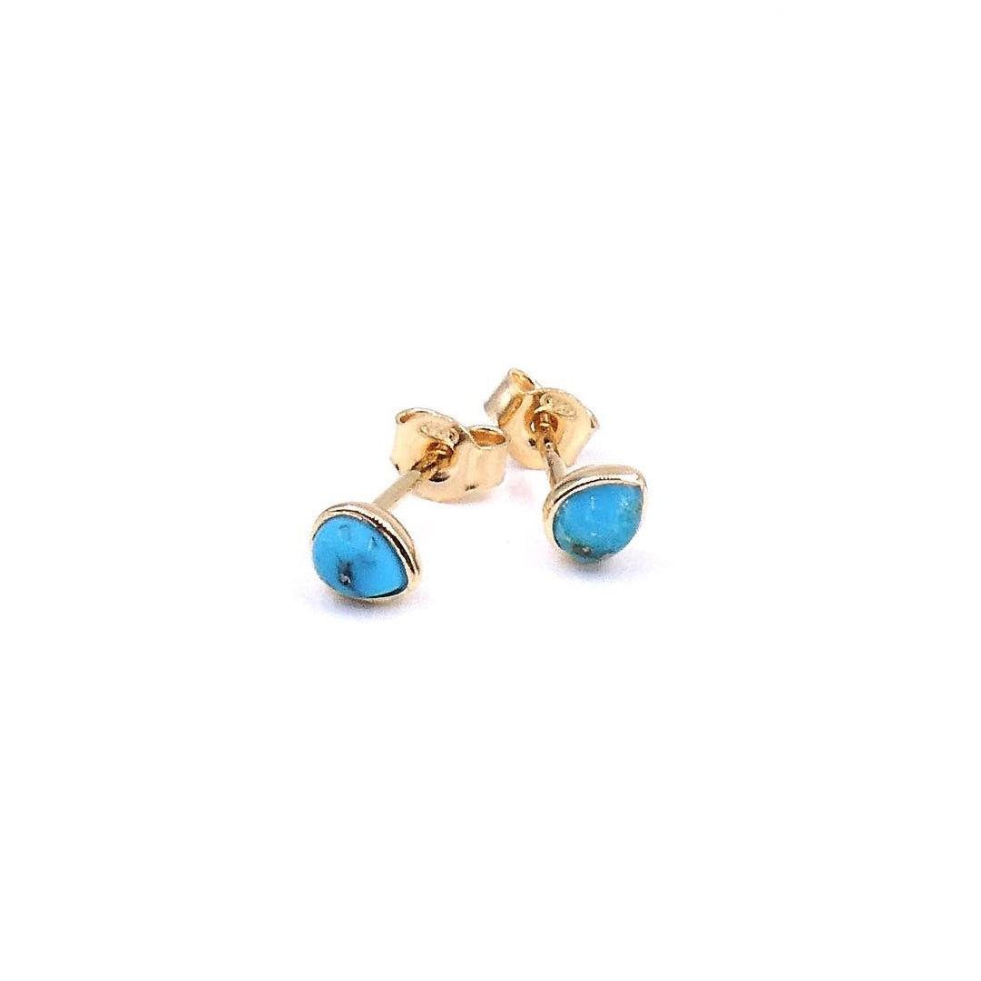 Turquoise Birthstone Studs