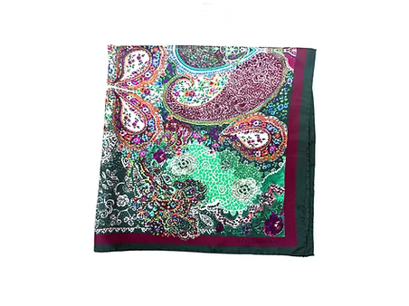 Irish Crochet Green & Wine