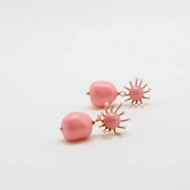 Ambra Earrings Coral