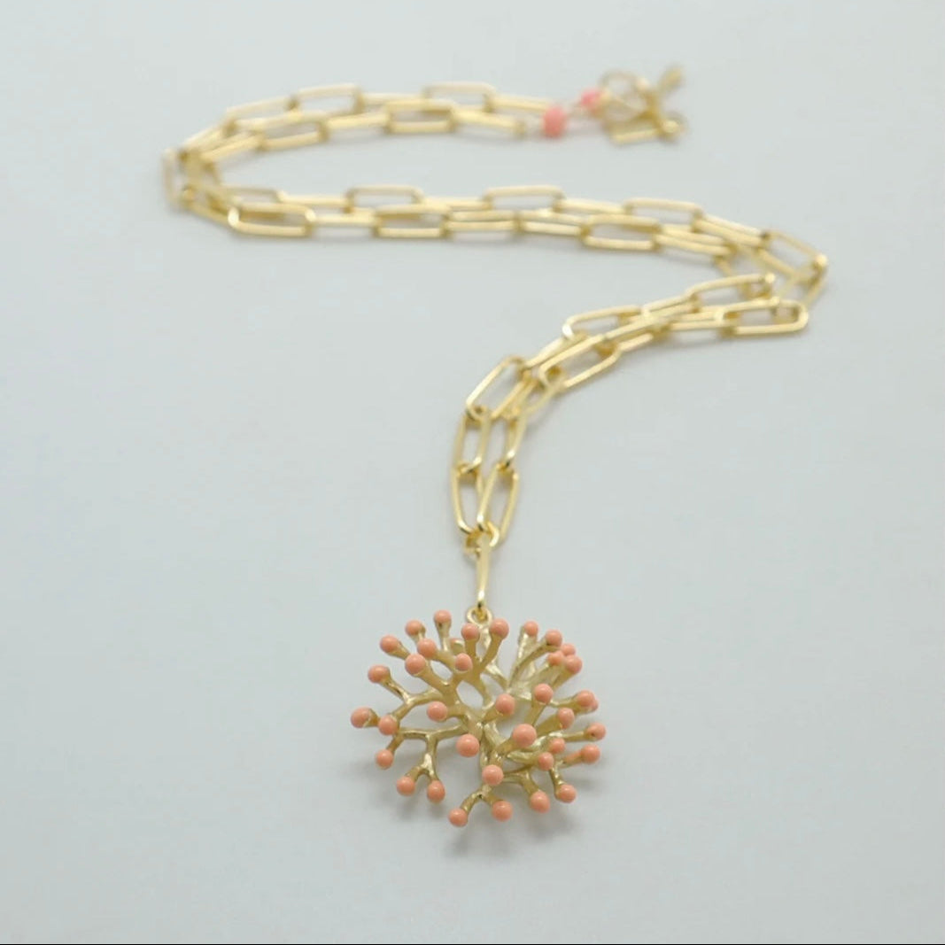 Gaia Necklace Coral
