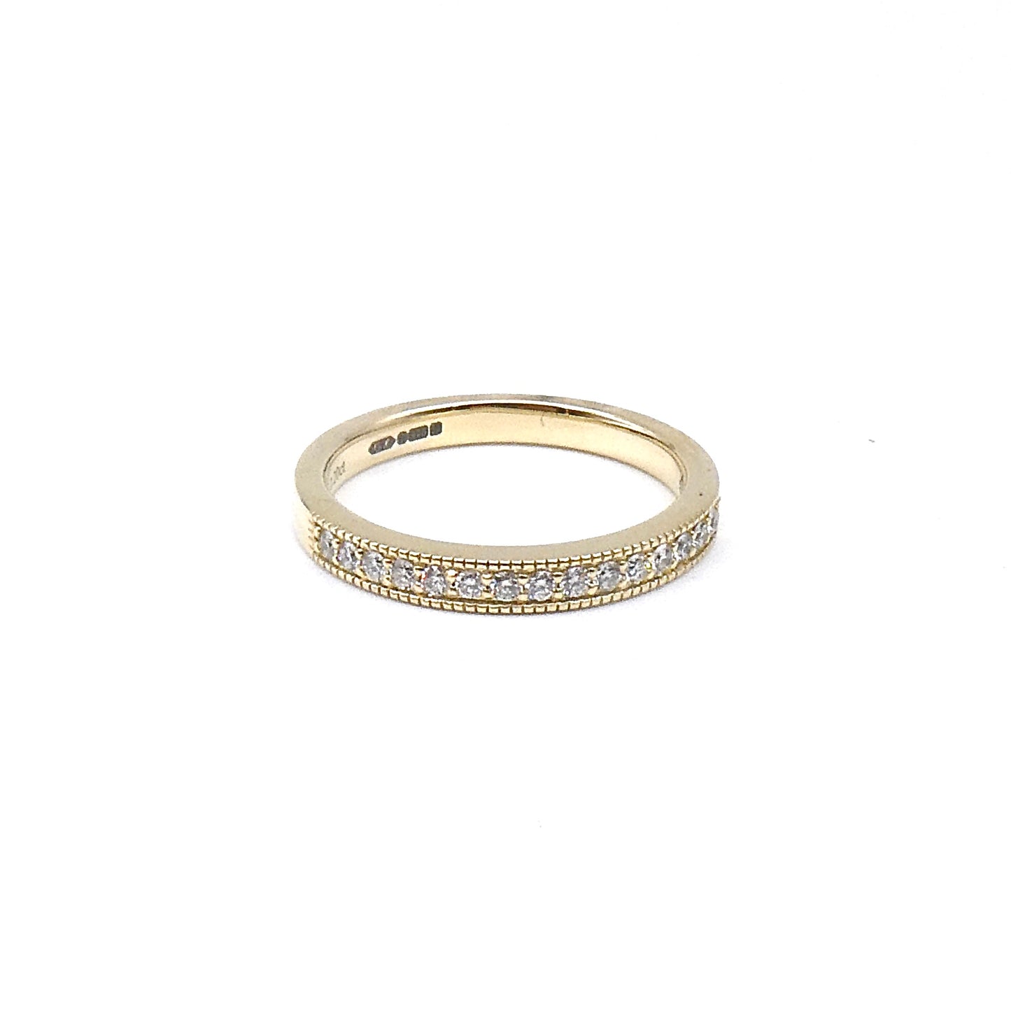 Eternity ring, 9kt gold with .20ct Natural Diamonds.