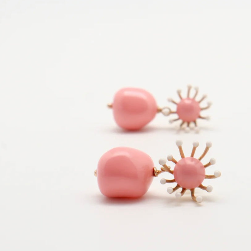 Ambra Earrings Coral