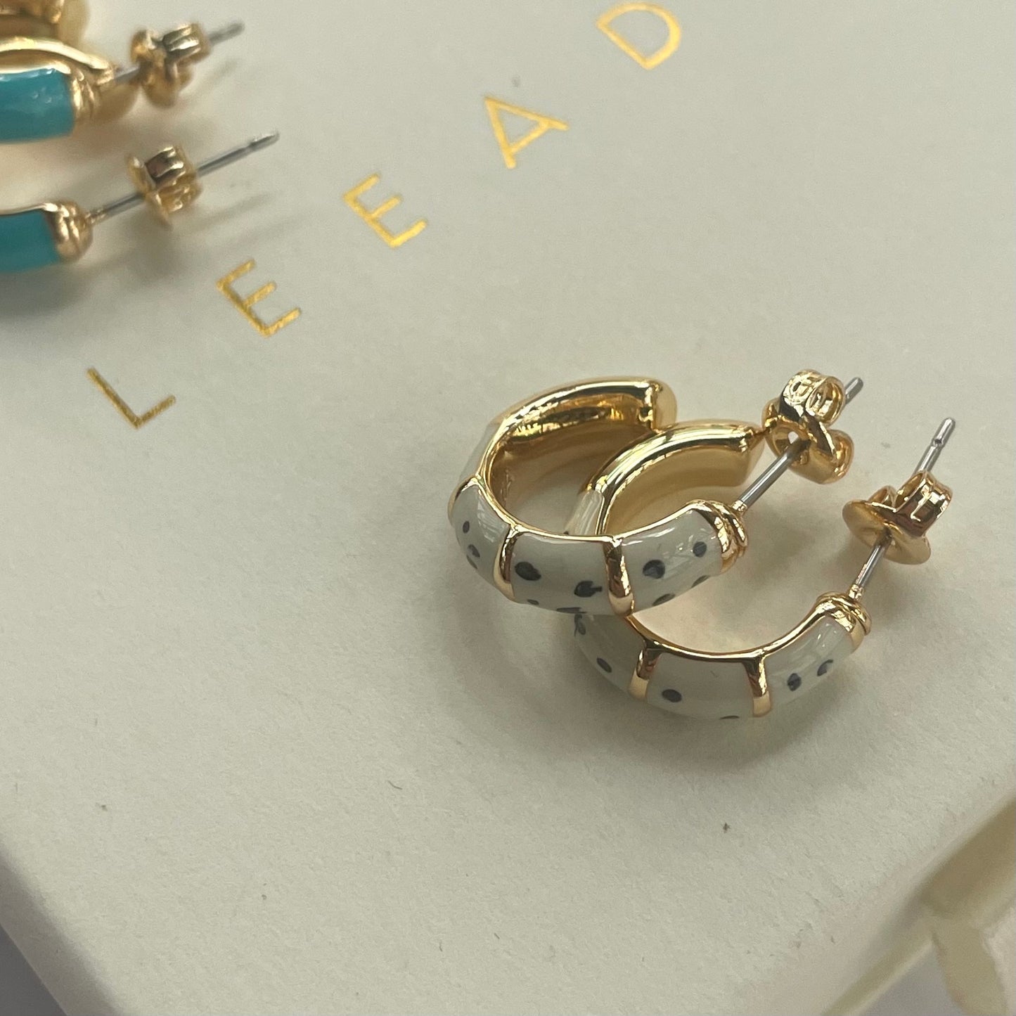 Dalmatian Jasper Hoops
