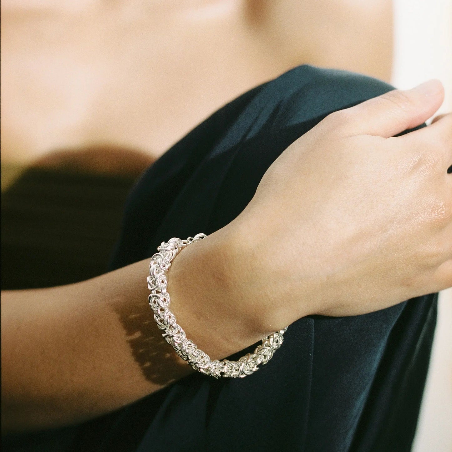 Cinque statement Bracelet Sillver