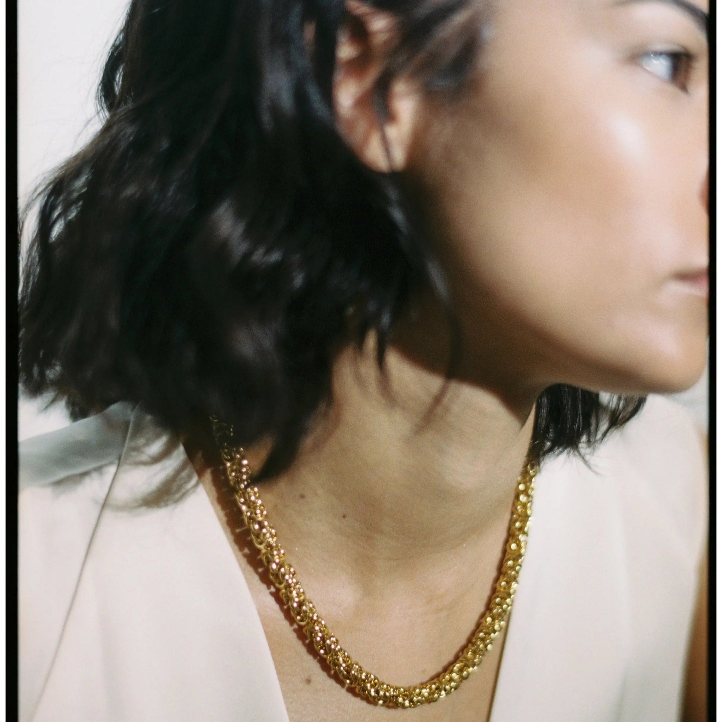 Cinque statement Necklace Gold
