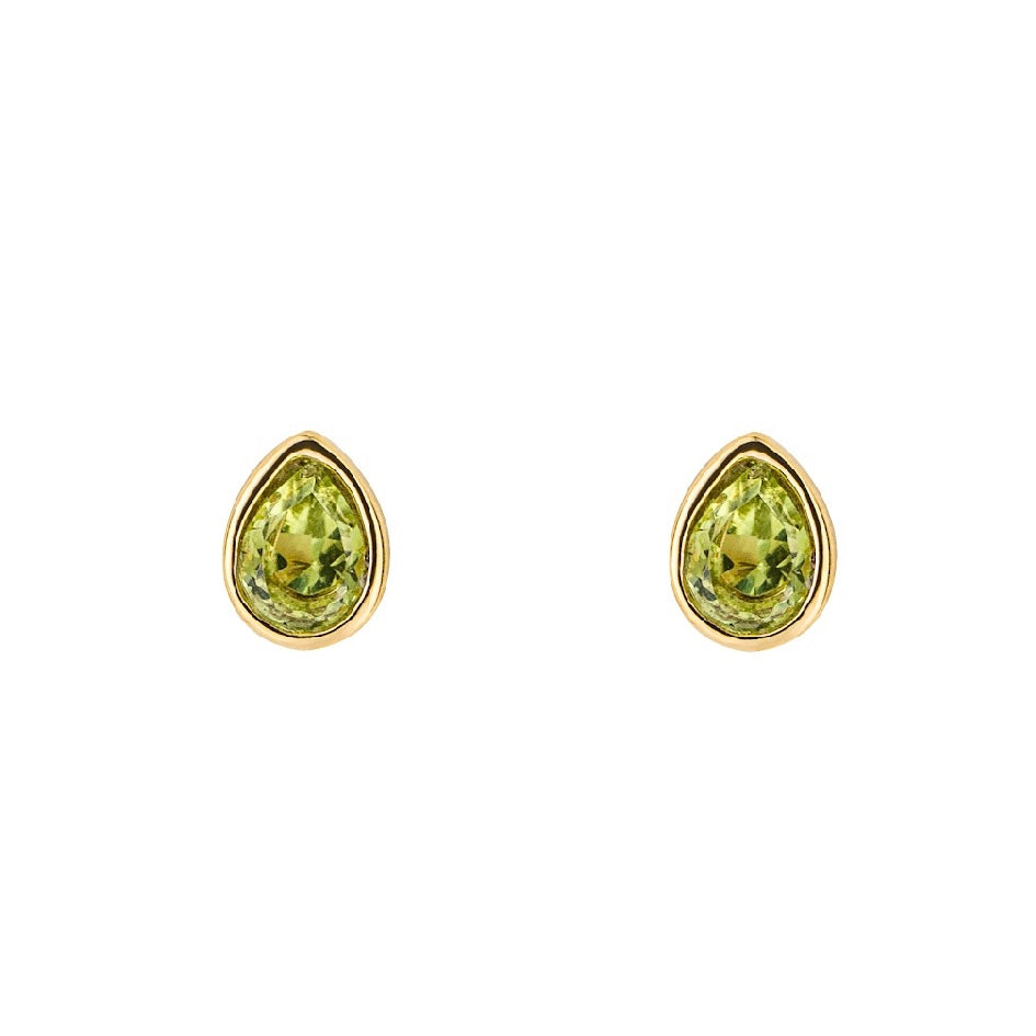 Peridot Birthstone Studs