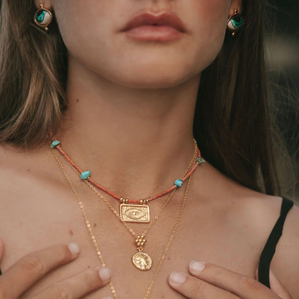 Arden Evil Eye Beaded Necklace