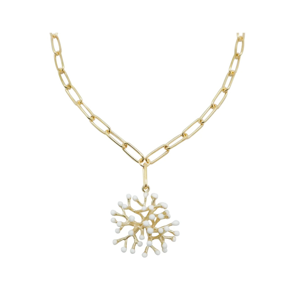 Gaia Necklace White