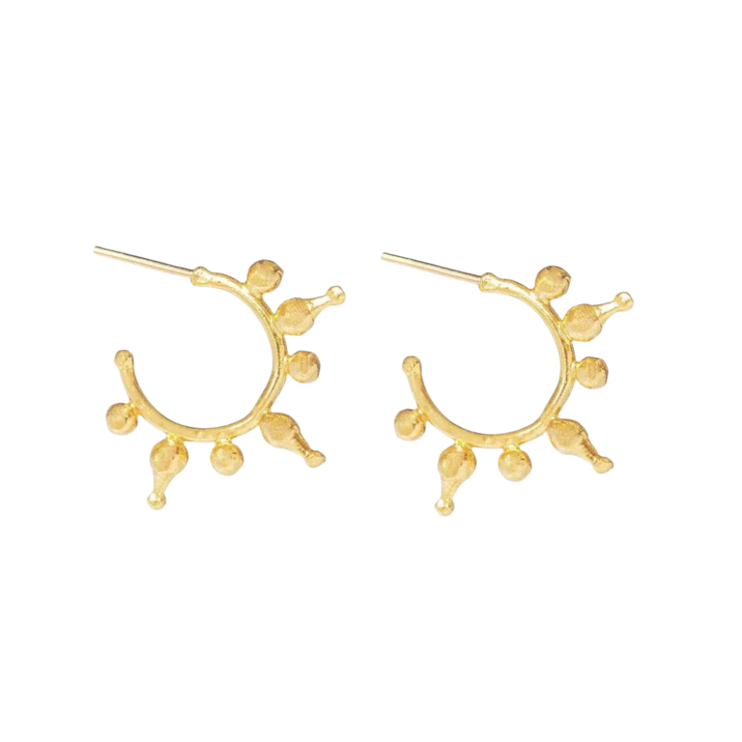 Jale gold hoop earrings