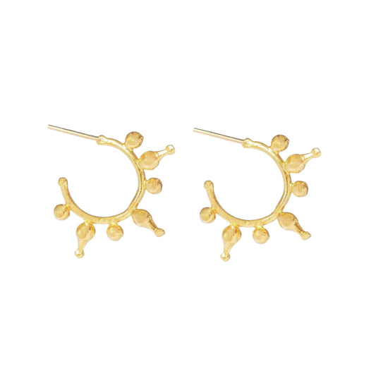 Jale gold hoop earrings