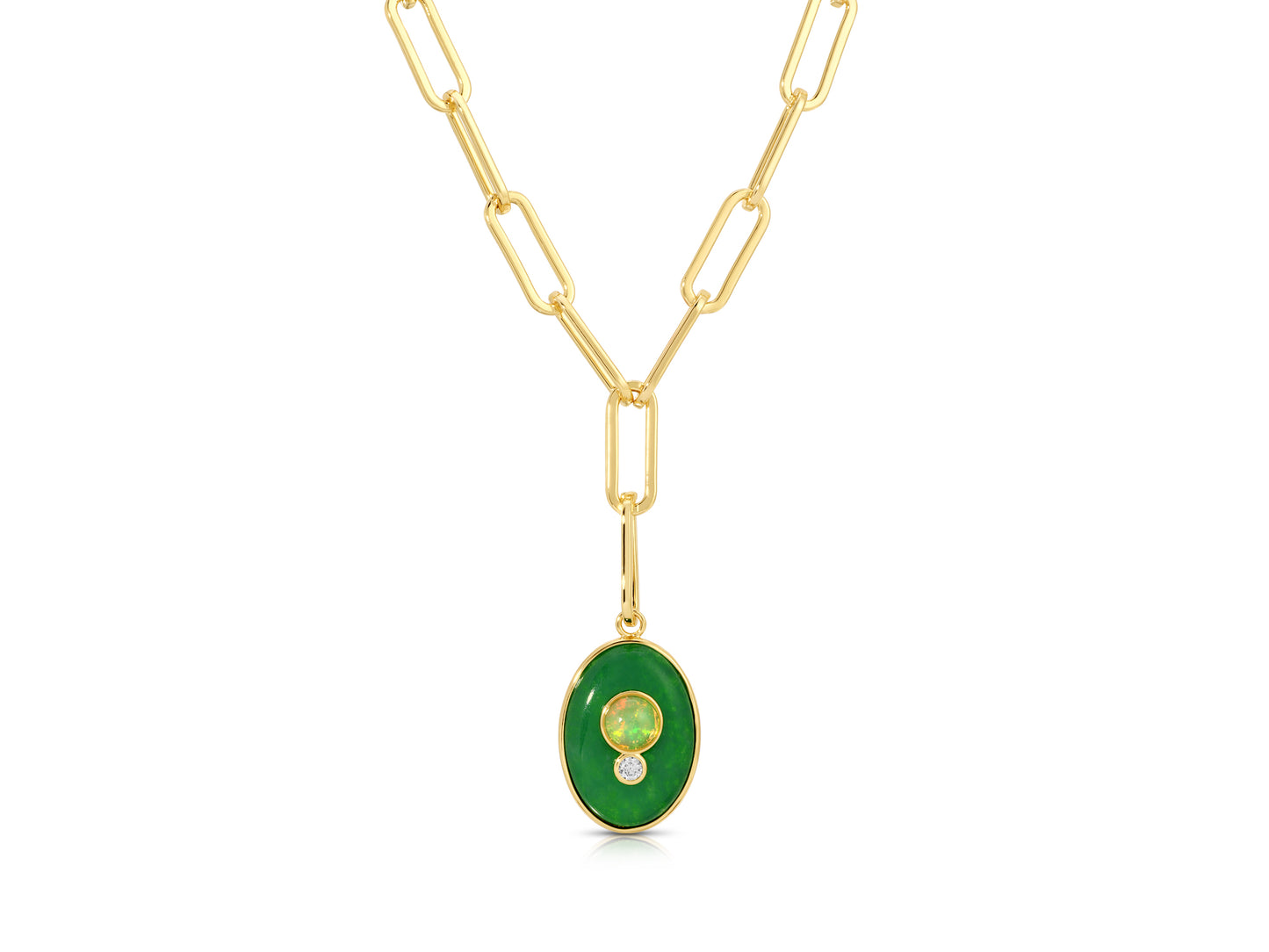 Edendale Necklace with Jade and Opal