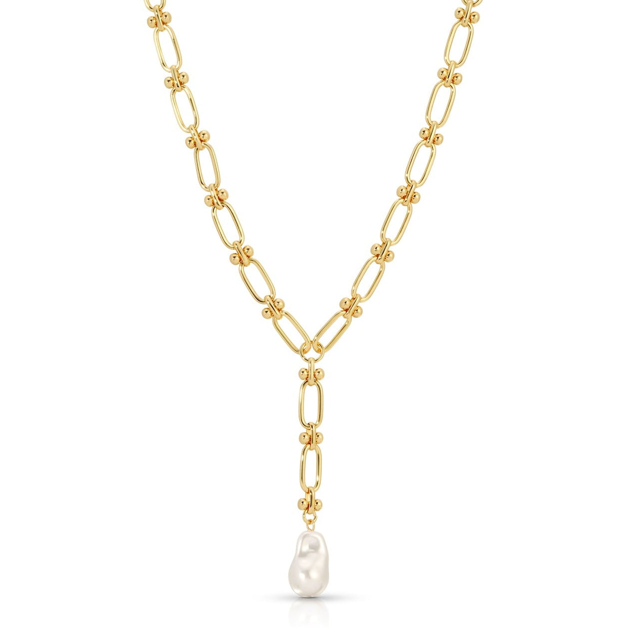 Chloe Maxi Lariat with a Baroque Pearl