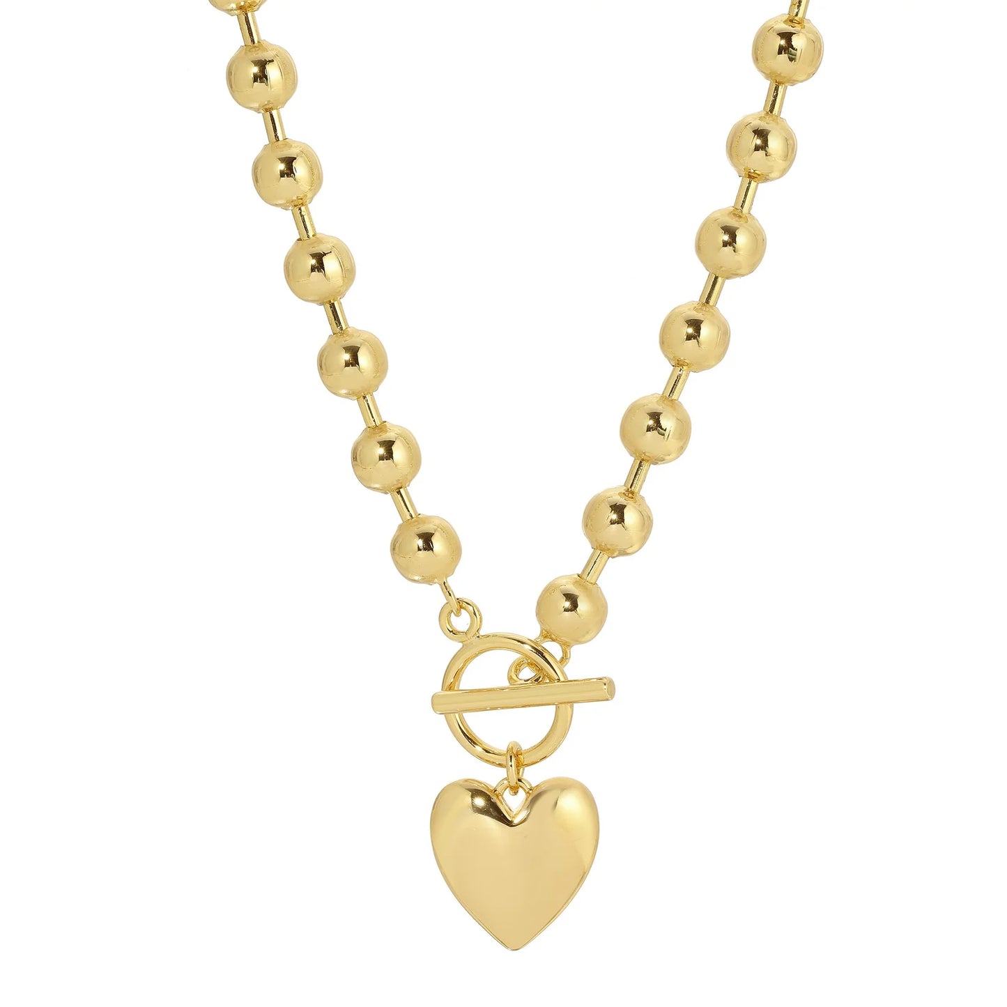 La bebe Heart Toggle Necklace