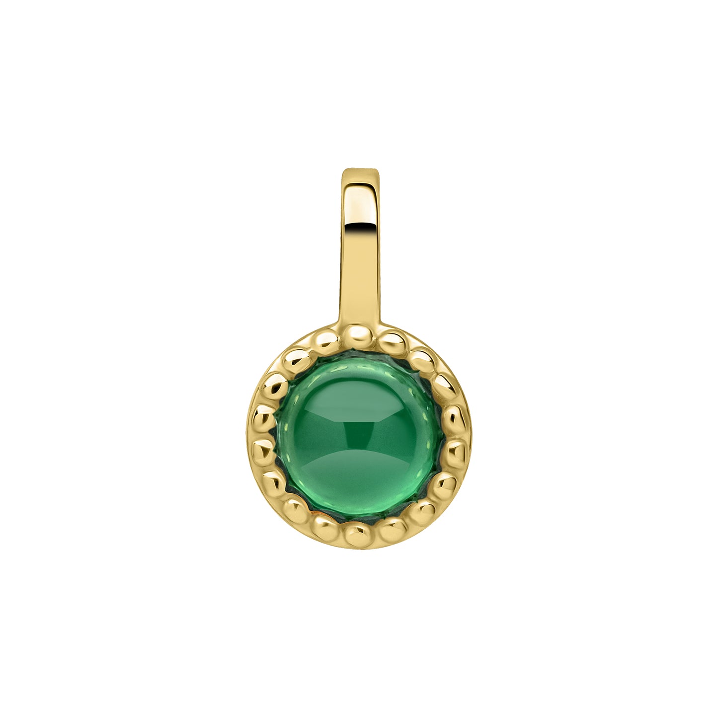 Green Chalcedony pendant for a May Birthday