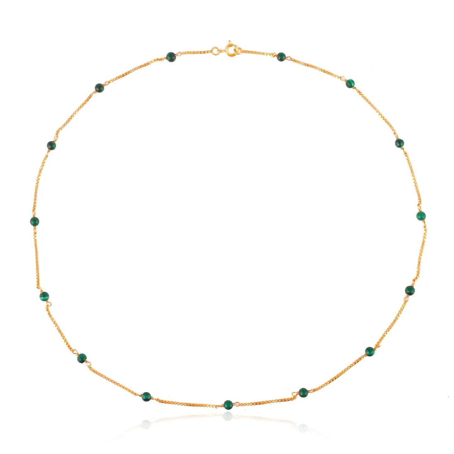 Venus Necklace with Malachite