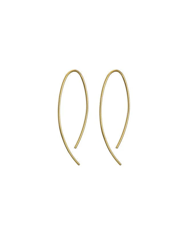 Small gold curve Earring