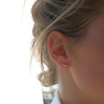 Baguette stud by Mary K - Collected