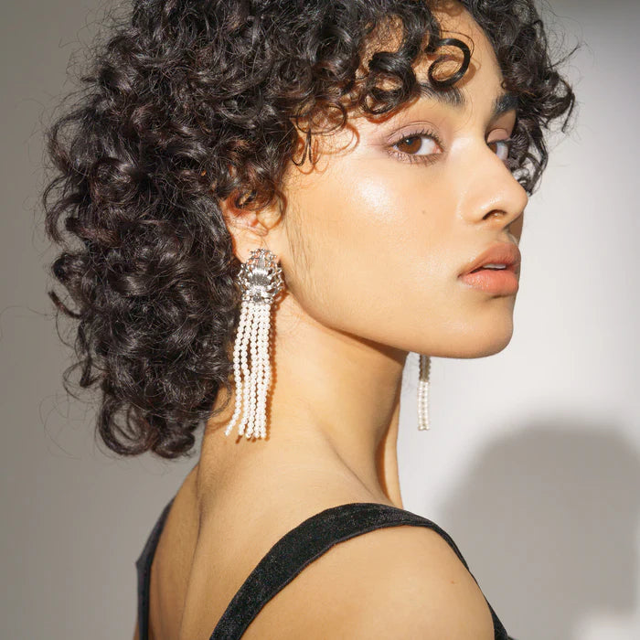 Lotus Pearl Earrings.