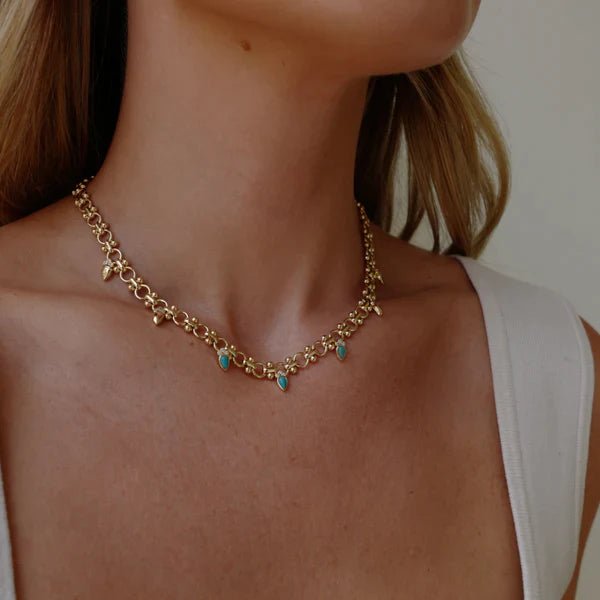 Athena Necklace Turquoise - Collected