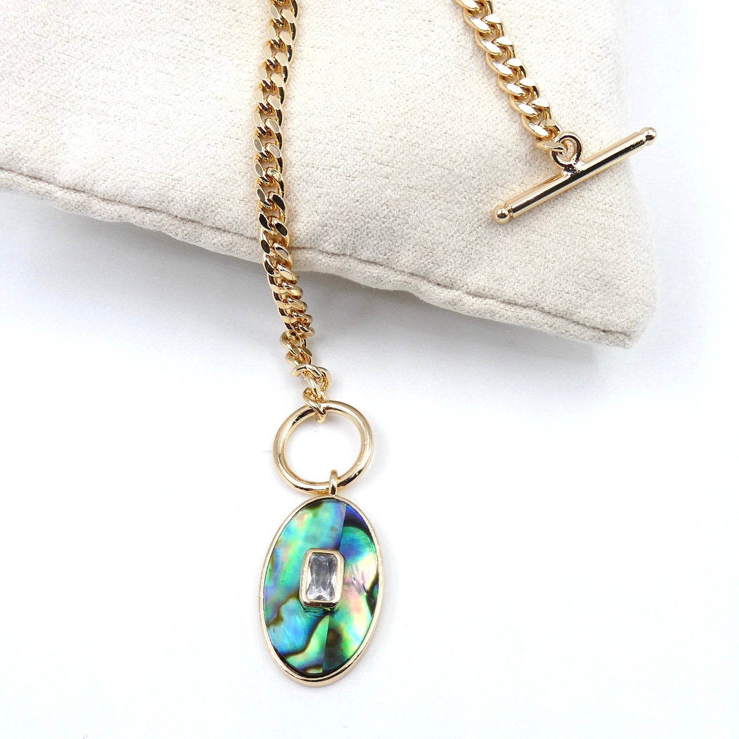 Juno pendant, Abalone - Collected