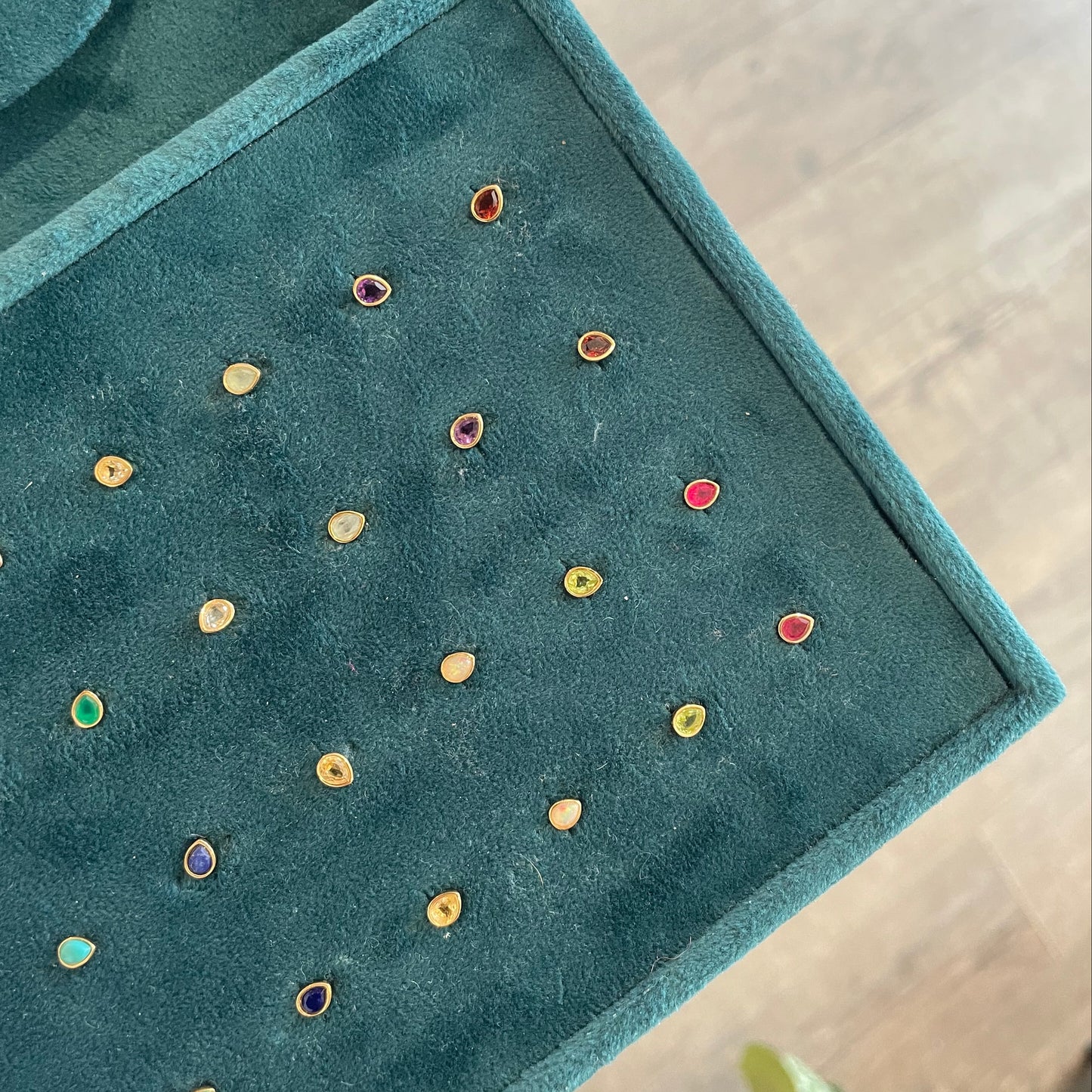 Garnet Birthstone Studs