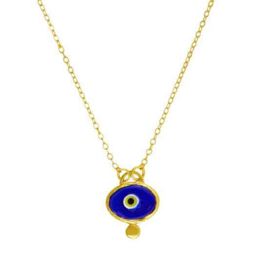 Alara Navy Evil Eye Pendant Necklace