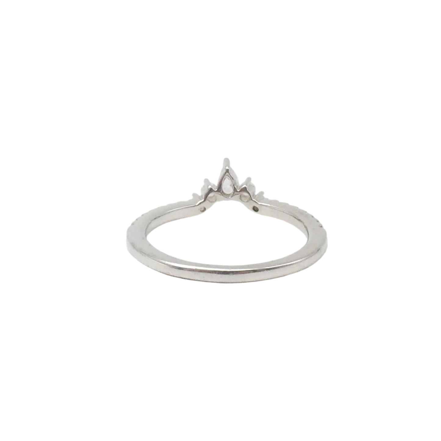 A New Marquise crown stacking Ring in 9kt white gold.