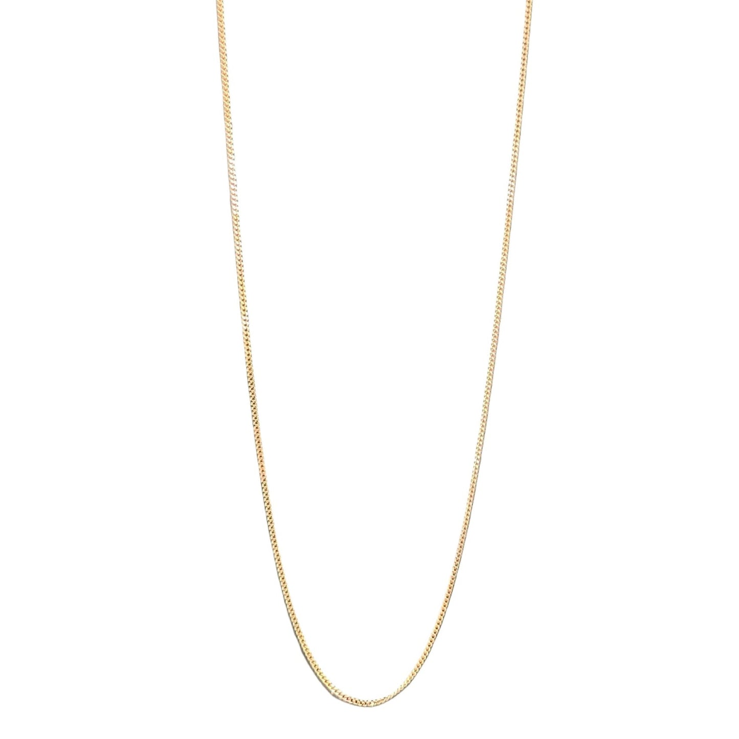 9kt gold curb chain  46cm