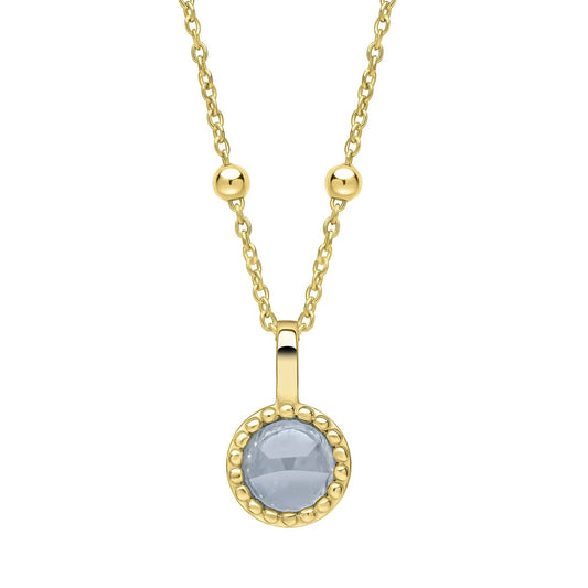 Aquamarine pendant for a March Birthday