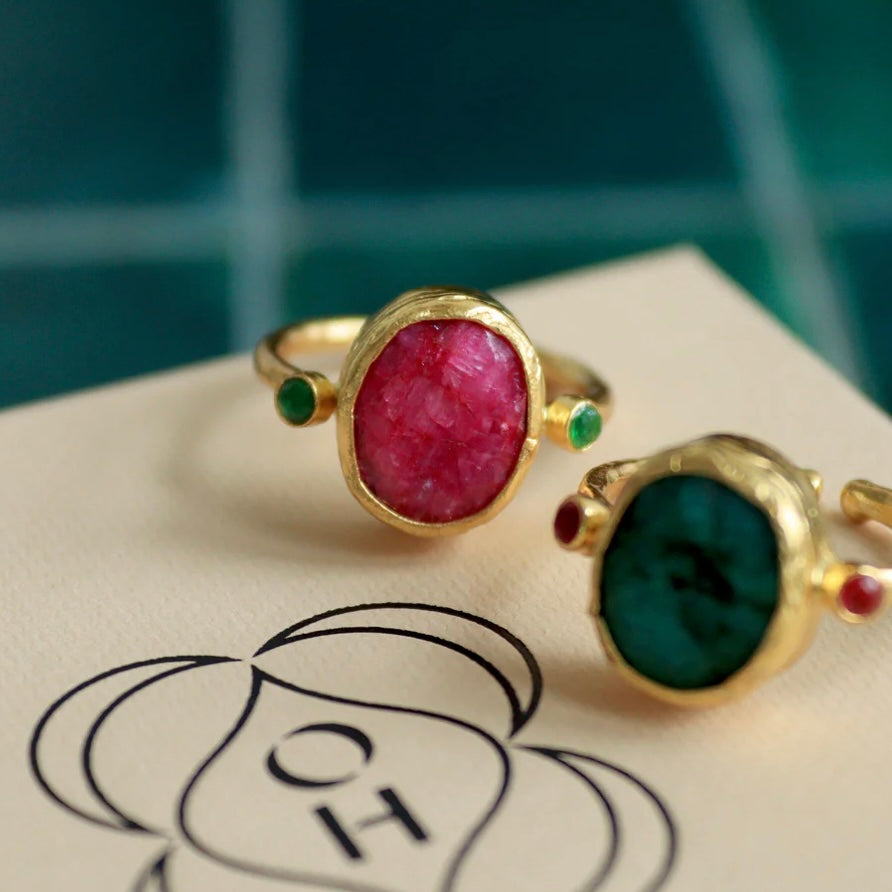 Lucia Ruby Cocktail Ring