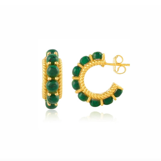 Rosalia Earrings Malachite