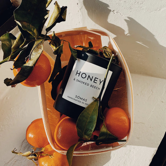 Honey & Smoked Beech Candle By Somas Studio