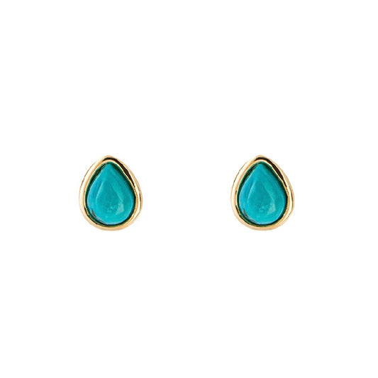 Turquoise Birthstone Studs