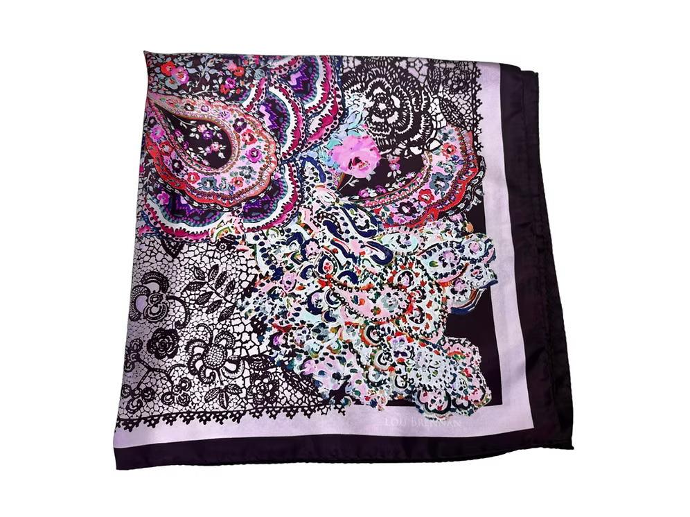 Croise Grape & Lilac Mini Scarf