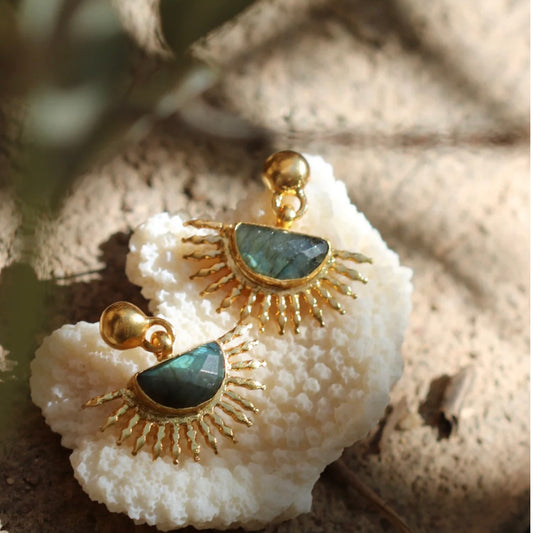 Sunrise Labradorite Earrings