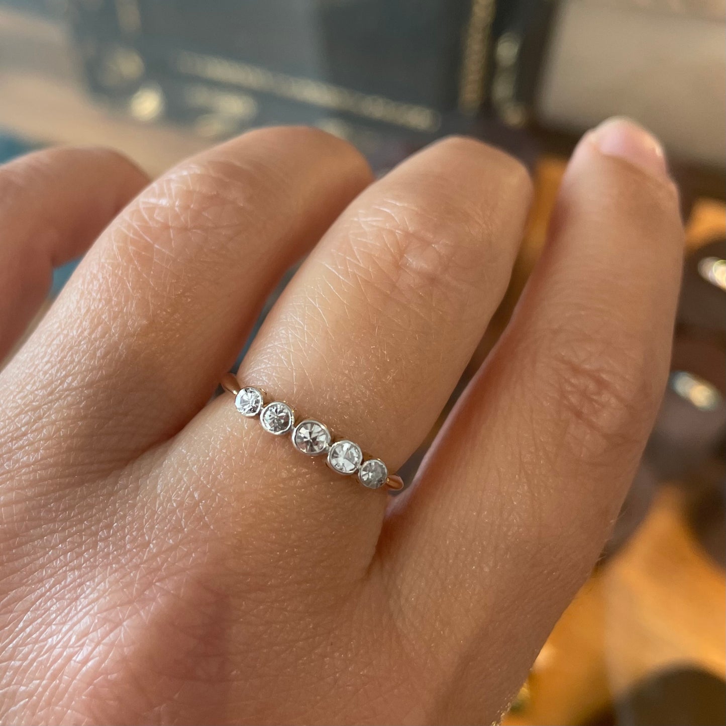 Vintage diamond ring, 18kt gold.