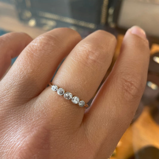 Vintage diamond ring, 18kt gold.