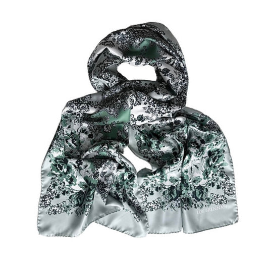 Maebh Antique Green, Viridian & Tonal Roses