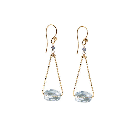 Floating Nugget Earrings