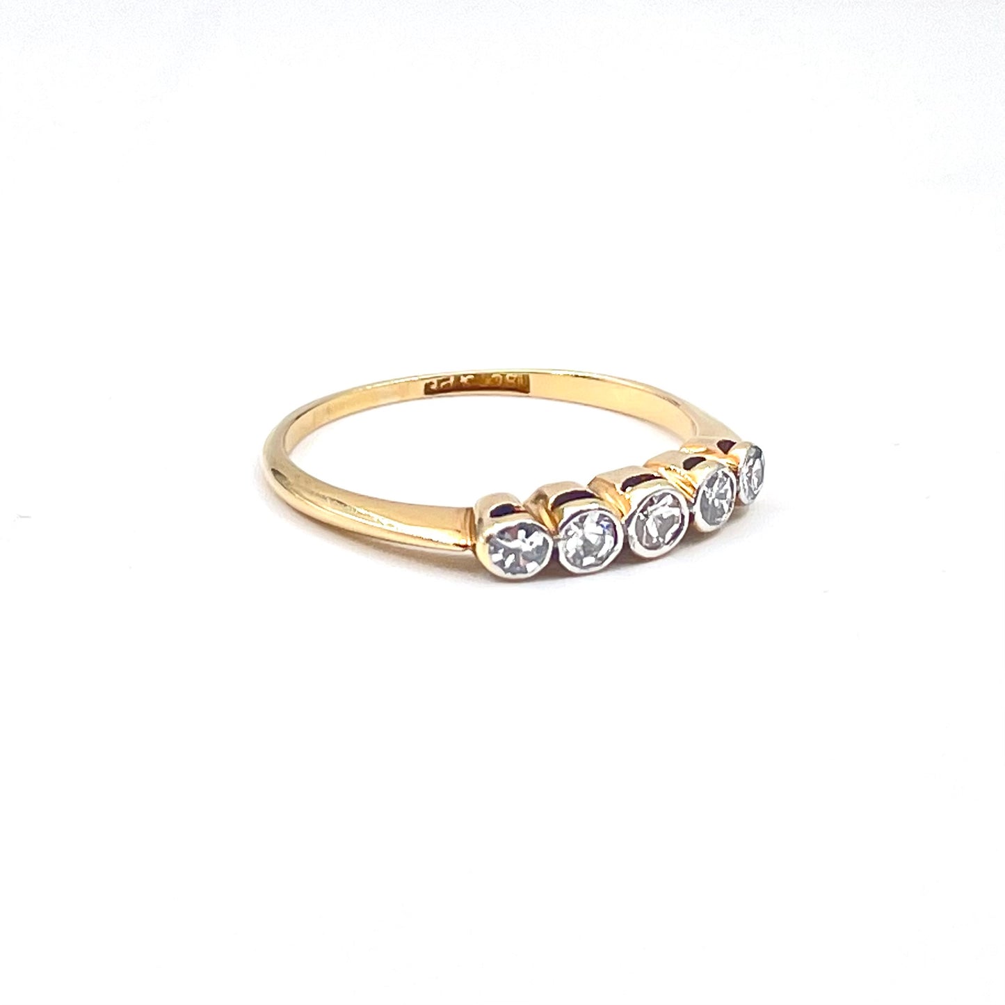 Vintage diamond ring, 18kt gold.