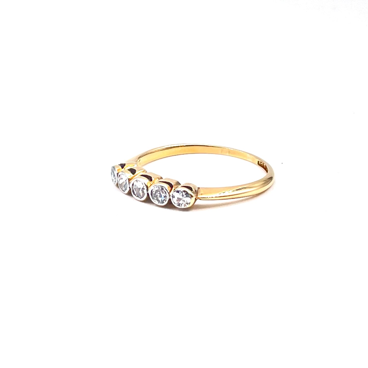 Vintage diamond ring, 18kt gold.