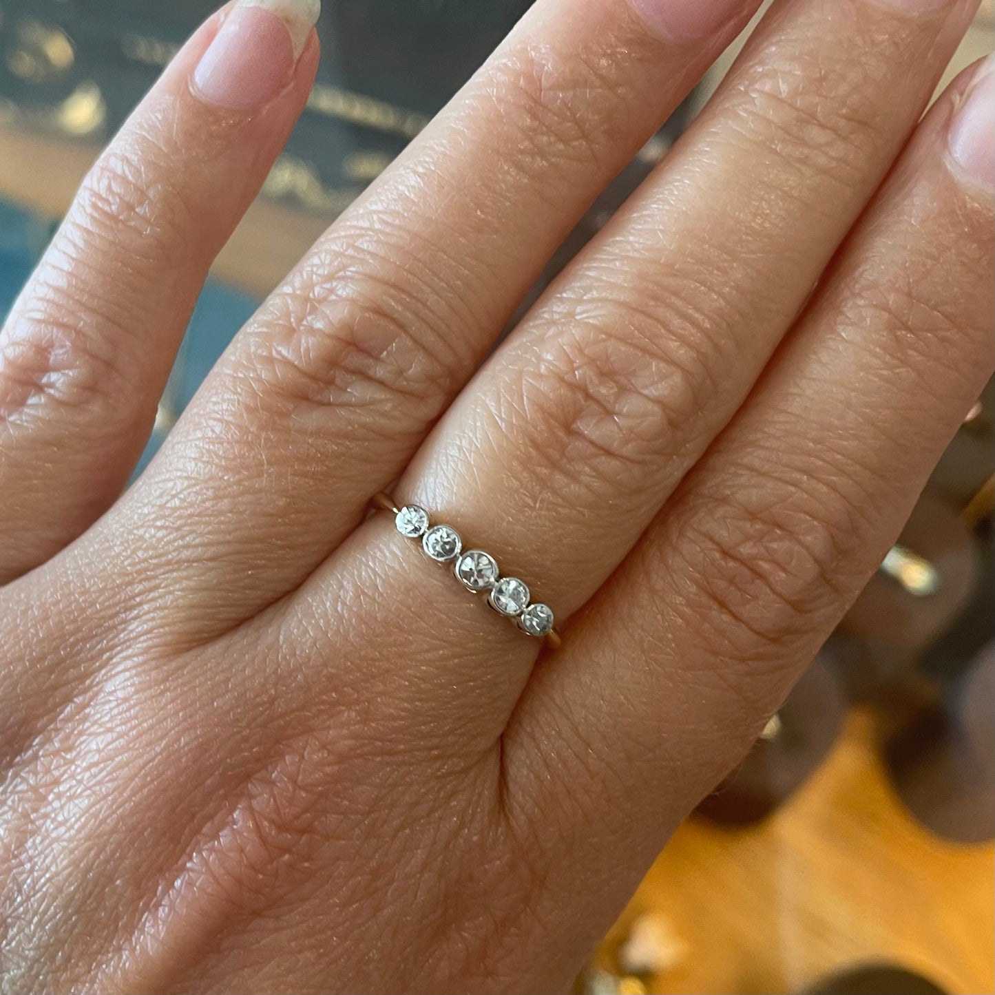 Vintage diamond ring, 18kt gold.