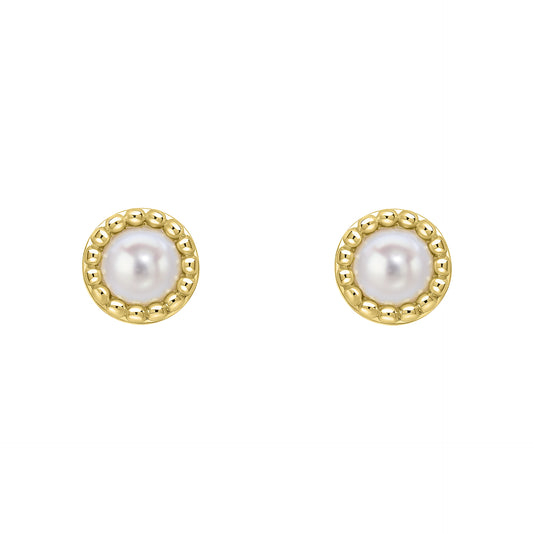 Pearl Studs for a June Birthday.
