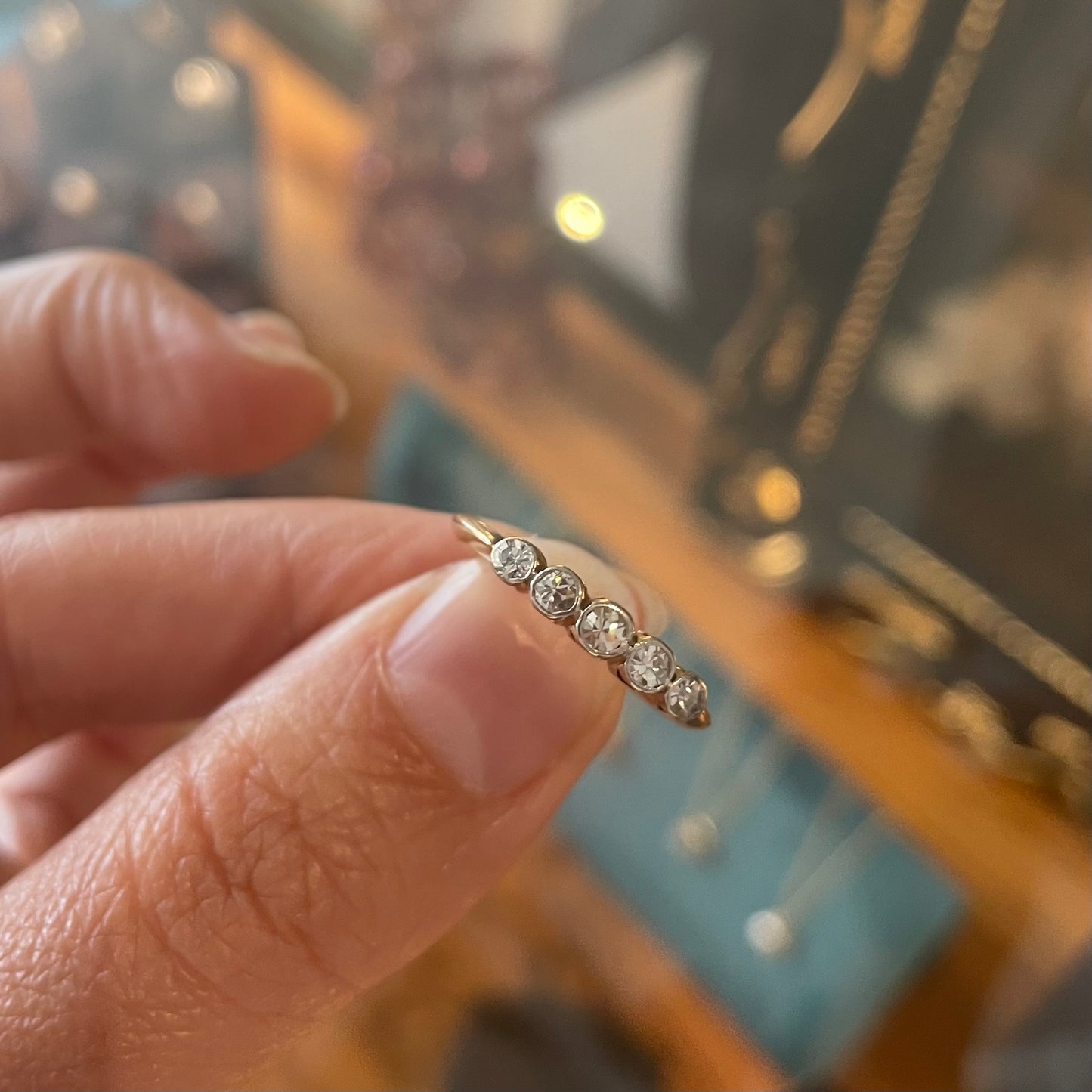 Vintage diamond ring, 18kt gold.