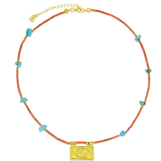 Arden Evil Eye Beaded Necklace